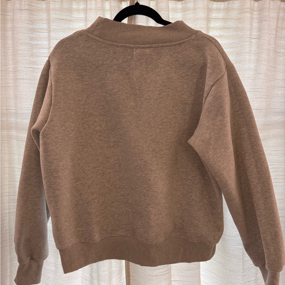 Parke Mock Neck Sweatshirt – Blue/Grey Lettering | Size S/M - Picture 2 of 4